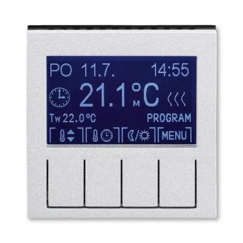 ABB Levit M termostat pokojový titanová/kouřová černá 3292H-A10301 70 programovatelný
