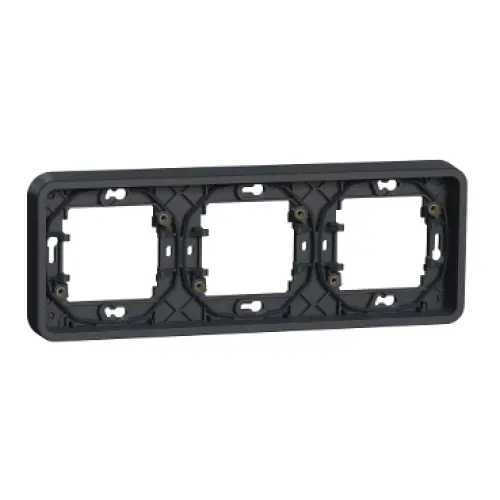 Schneider Electric Mureva Styl IP55 trojrámeček pro zapuštěnou montáž vodorovný antracit MUR34109