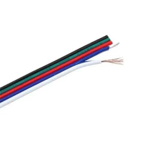 Plochý RGBW kabel k LED páskům 5x0,3mm2 FK Technics FK-KAB-5X030MM-RGBW 4731755-01 metráž