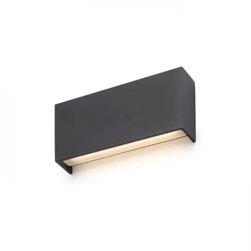 Svítidlo RENDL TORINO nástěnné černá 230V LED 2x5W IP54 3000K R12574