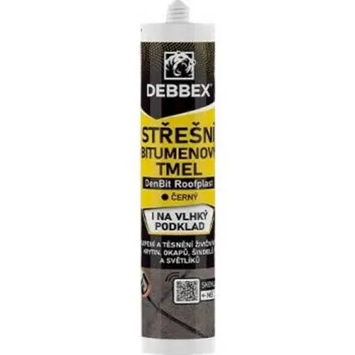 Tmel střešní bitumenový DEN BRAVEN DenBit Roofplast černý 310ml
