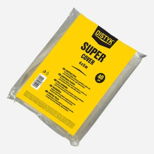 DEN BRAVEN Zakrývací folie transparentní super 4 x 5 m / 40 ​μm