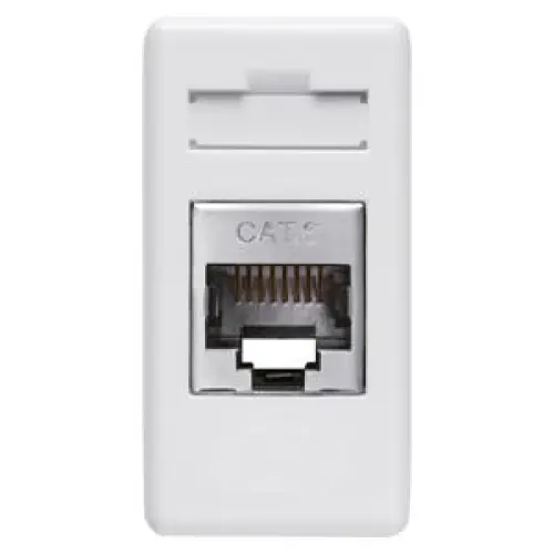 Gewiss 27 Combi datová zásuvka RJ45 Cat6 FTP bílá GW20686