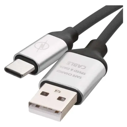 EMOS USB-C kabel, USB-A/USB-C, 1 m, 18 W, černý