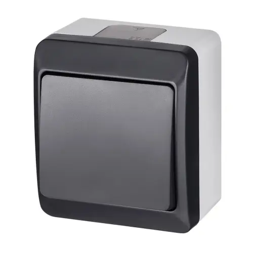 Vypínač č.6 Famatel Galatea IP44 antracit 5331-07