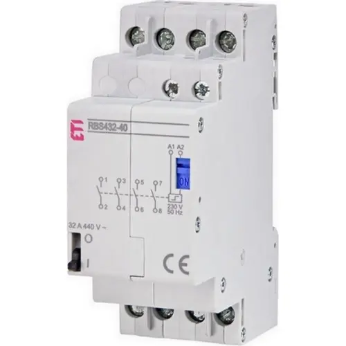 Impulzní relé (bistabilní spínač) ETI RBS432-40-230V AC 4NO 32A 002464126