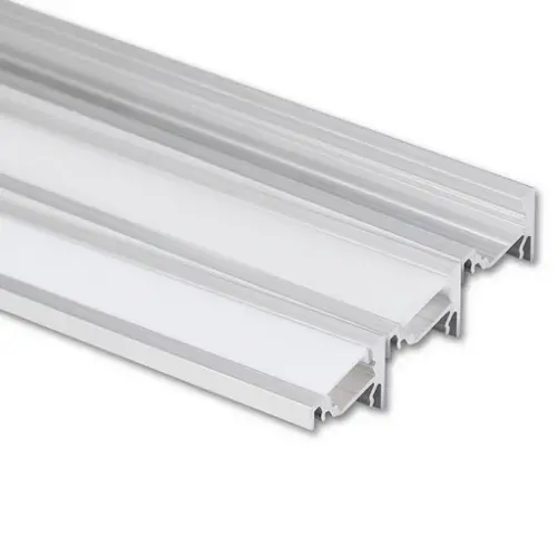 Rohový hliníkový profil McLED RN 19x15mm s mléčným difuzorem 2m ML-761.092.02.2
