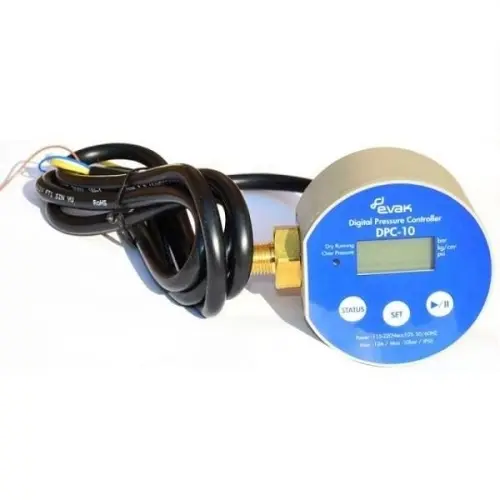 Digitální tlakový spínač k čerpadlu EVAK DPC-10 0,01-10bar 1,5m kabel