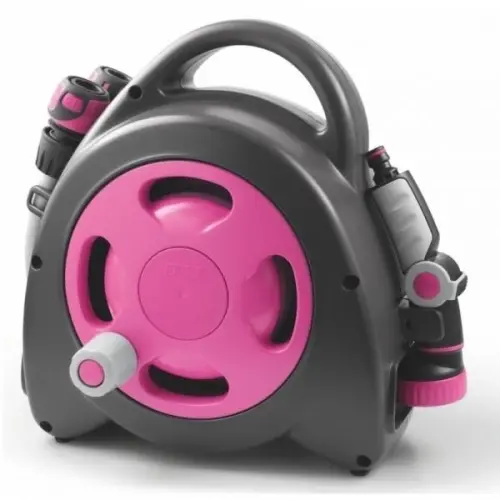 Navíjecí buben se zahradní hadicí G.F. Garden Aqua bag maxi 16,5m Fuxia 27-5608-FU