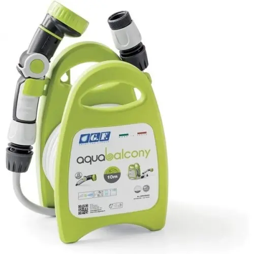 Navíjecí buben se zahradní hadicí G.F. Garden Aqua balcony 10m Lime 28-5852-LI