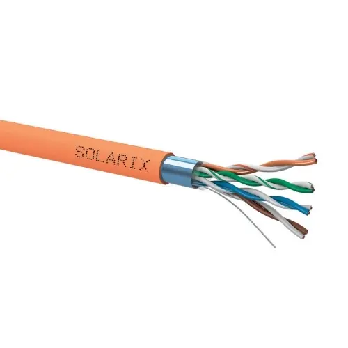 FTP kabel Solarix SXKD-5e-FTP-LSOHFR-B2ca oranžový metráž