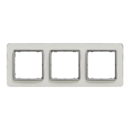 Schneider Electric Sedna Elements trojrámeček bílé sklo SDD360803