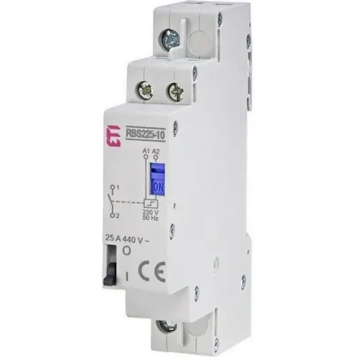 Impulzní relé (bistabilní spínač) ETI RBS225-10-230V AC 1NO 25A 002464101