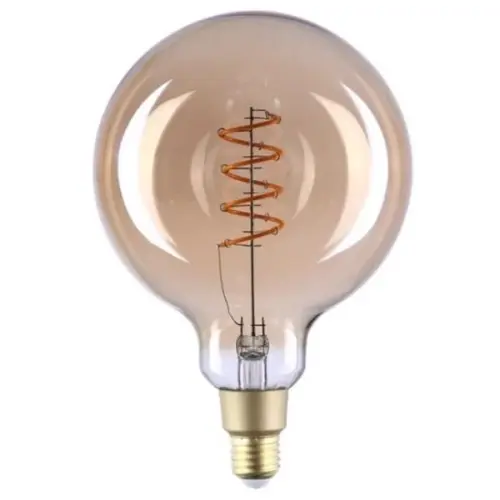 Chytrá LED žárovka E27 Shelly Vintage G125 Filament 4W (40W) 2700K WiFi stmívatelná