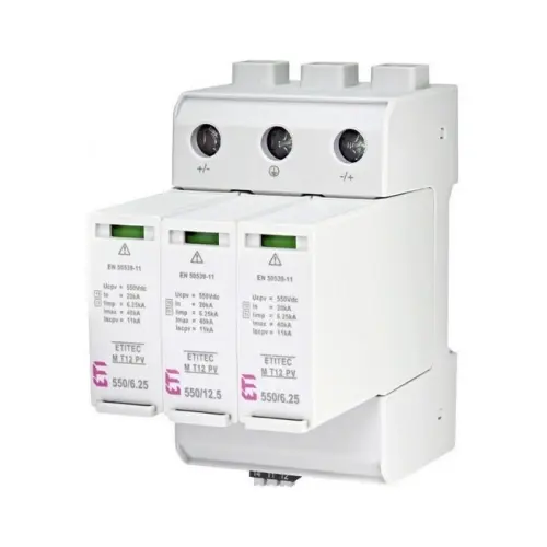 Svodič přepětí ETI ETITEC M T12 PV 1100/12,5 Y RC 002440512