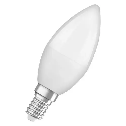 Antibakteriální LED žárovka E14 OSRAM LC CL B 4,9W (40W) teplá bílá (2700K), svíčka