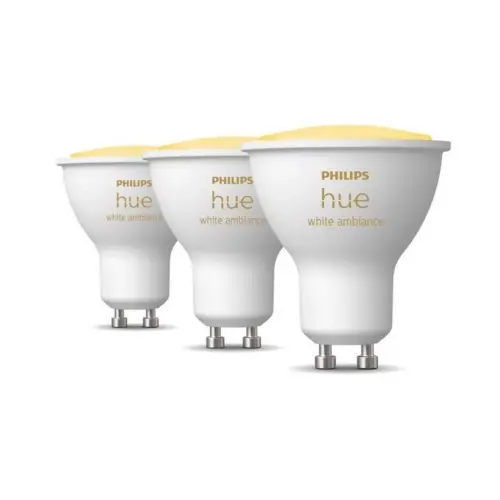 Philips Hue WA sada 3x žárovka LED GU10 4,2W 400lm 2200-6500K CRI80 IP20