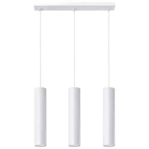 Lustr SOLLUX Lagos 3 GU10 3x40W bez zdroje SL.0325 bílá