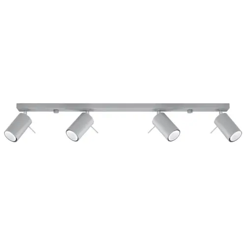 Stropní bodové svítidlo SOLLUX Ring 4l GU10 4x40W bez zdroje SL.0453 šedá