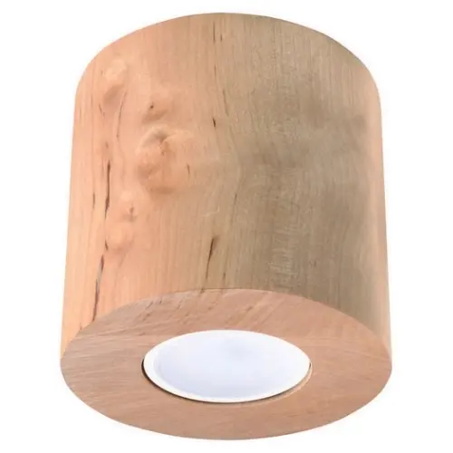 Stropní svítidlo SOLLUX Orbis GU10 1x40W bez zdroje SL.0492 přírodní dřevo