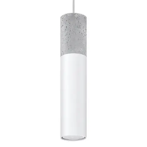 Lustr SOLLUX Borgio 1 GU10 1x40W bez zdroje SL.0647 beton a ocel bílá