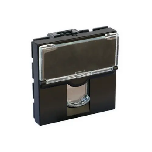 Legrand Mosaic zásuvka RJ45 2M Cat. 6 UTP matná černá 079164L