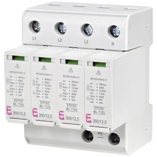 Svodič přepětí ETI ETITEC ML T123 300/12,5 4+0 TNC-S 002440667