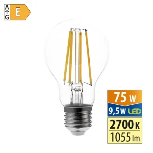 LED žárovka E27 McLED 9,5W (75W) teplá bílá (2700K) ML-321.077.87.0