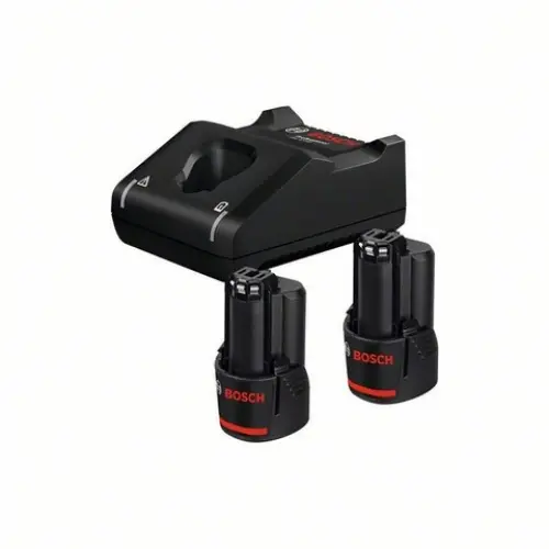 Bosch - Sada 4A nabíječky a 2x aku 12 V Li-Ion 2,0 Ah 1600A019R8
