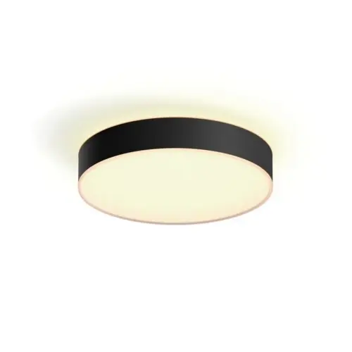 Bluetooth LED stropní svítidlo Philips Hue Enrave M 41159/30/P6 černá 19,2W 2200-6500K s dálkovým ovladačem