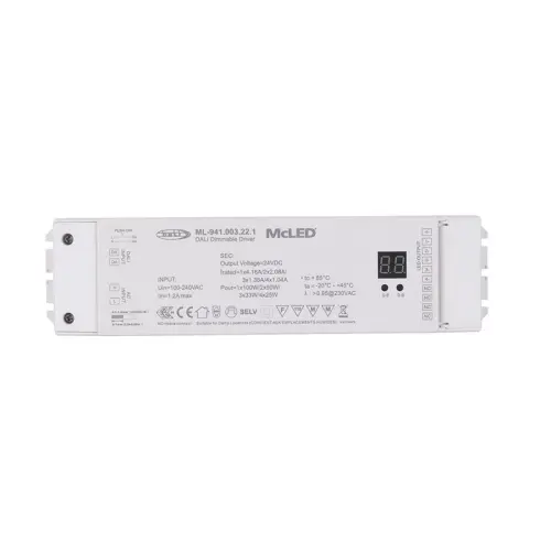 Napájecí zdroj McLED ML-941.003.22.1 100W 24VDC DALI nebo tlačítko