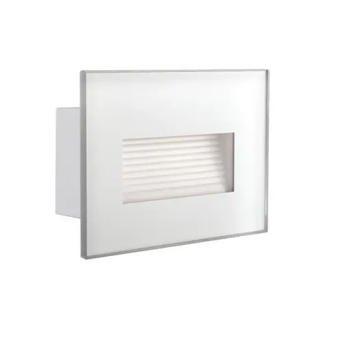Orientační svítidlo 230V Kanlux GLASI LED 3W P WW-W bílá 3000K teplá bílá 33690