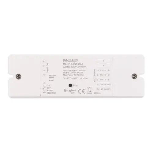 ZigBee přijímač pro ovladače CCT RGB RGBW RGB+CCT McLED ML-917.061.22.0