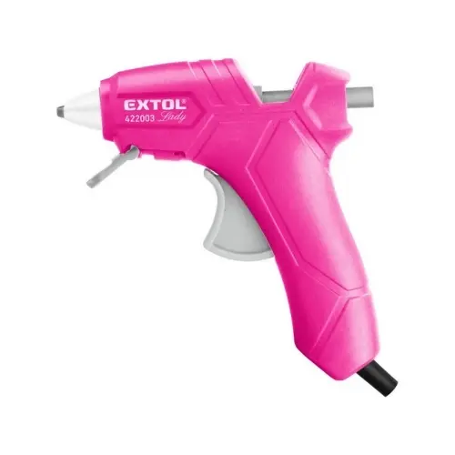 Extol Růžová tavná lepící pistole 25W 7,2mm - 1 ks