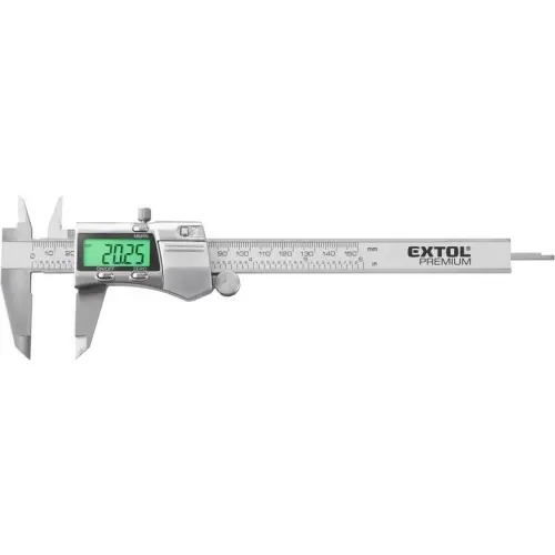 Měřítko posuvné digitální nerez, 0 - 150 mm, podsvícení displeje EXTOL PREMIUM 8825226