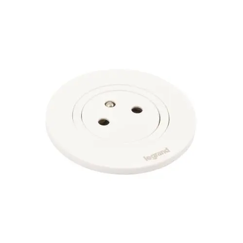 Vestavná zásuvka Legrand Incara Disq 60 1x230V bílá 654720