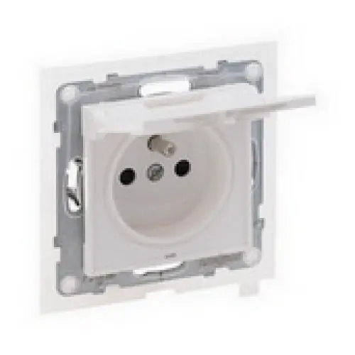 Legrand SUNO zásuvka s clonkami IP44 bílá 721186