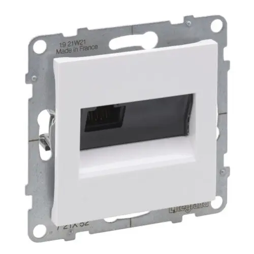 Legrand SUNO datová zásuvka 1x RJ45 kategorie 6 UTP bílá beznástrojová 72C6UB1
