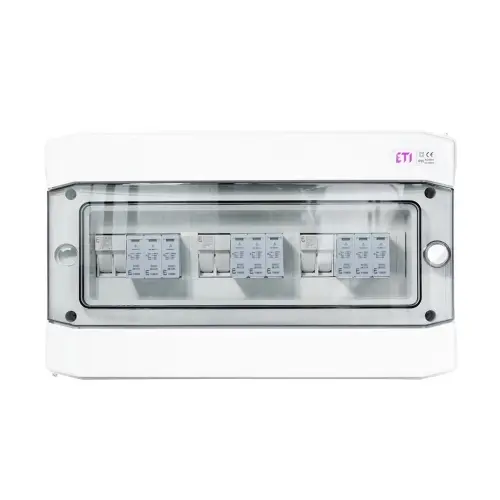 Kompletní DC nástěnná rozvodnice pro FVE ETI RFVE1100/18-DC3/3-16-EMT2 3 stringy IP65 001105480