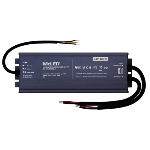 LED napájecí zdroj McLED 24VDC 16,67A 400W ML-732.111.39.1