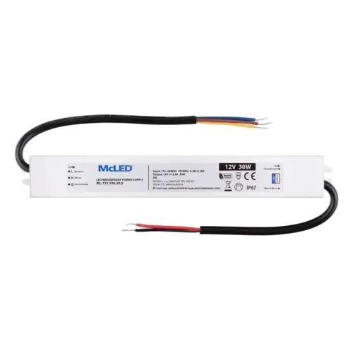 LED napájecí zdroj McLED 12VDC 2,5A 30W ML-732.104.39.0