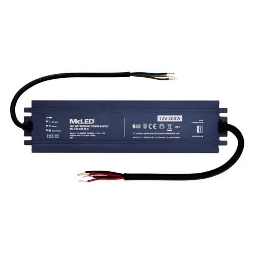 LED napájecí zdroj McLED 12VDC 16,67A 200W ML-732.108.39.0