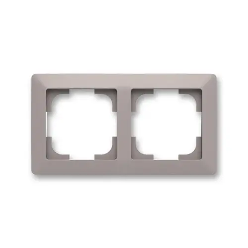 Rámeček ABB Zoni dvojnásobný greige, bílá