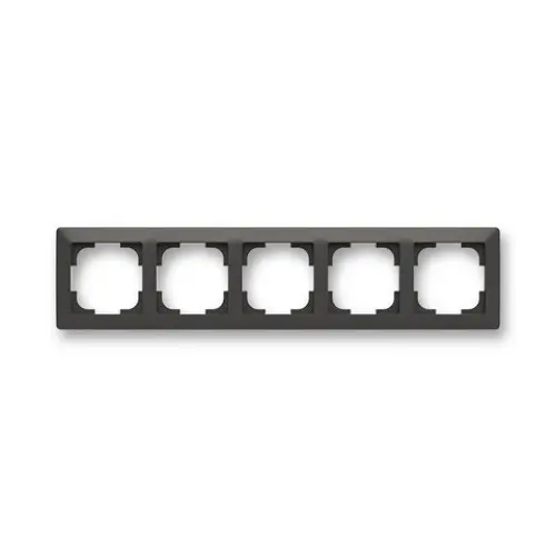 ABB Zoni pětirámeček matná černá/bílé okraje 3901T-A00050 137 (2CHT010050A6137)