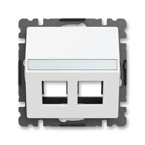 ABB Zoni kryt datové zásuvky matná bílá 5014T-A00418 240 (2CHT290418A4240)