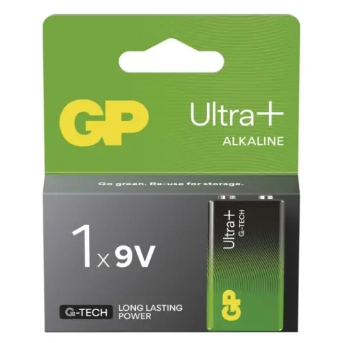 Baterie 9V GP G-TECH 6LF22 Ultra Plus alkalická 1ks blistr