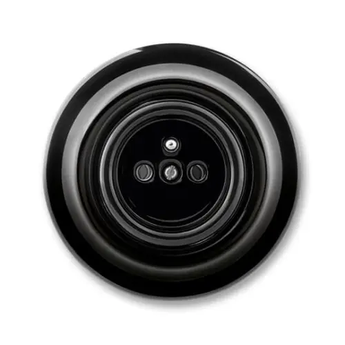 ABB Decento zásuvka černá-porcelán 6619K-C02347 N (2CHK196347C4301)