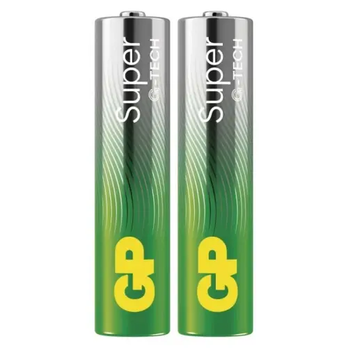 Mikrotužkové baterie AAA GP G-TECH LR03 Super alkalické (fólie 2ks)