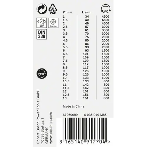 BOSCH sada vrtáků do kovu Twist Speed HSS PointTeQ 1-13mm ProBox 2608577352