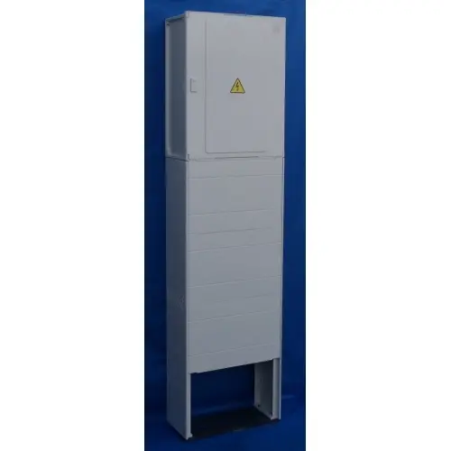 Elektroměrový rozvaděč pro fotovoltaiku pilíř DCK ER212/NKP7P-C 63A/QM s vypínačem šedý pro ČEZ, EGD (E.ON)